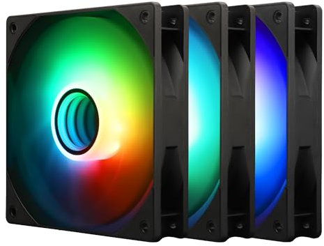 TR TL-C12B-S V3 x3 CPU Case con ARGB Light Effect, 4pin PWM Silent Fan, para Liquid y Air Coolers, PC ARGB Fan (3 paquetes)