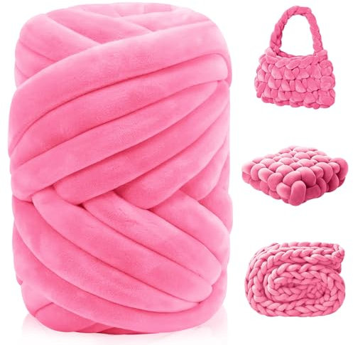 Dicke Wolle Garn 500g Sperrige Armstricken Wolle Handstrickgarn XXL T-Shirt Garn für DIY Tasche Decke Körbe Kissen Haustiernester Kunsthandwerk