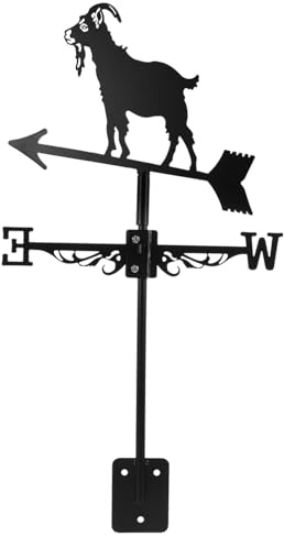 BESPORTBLE Girouette Décorative en Fer pour La Direction du Vent Girouette Décorative en Forme de Chèvre Décoration Extérieure Antirouille pour Jardin