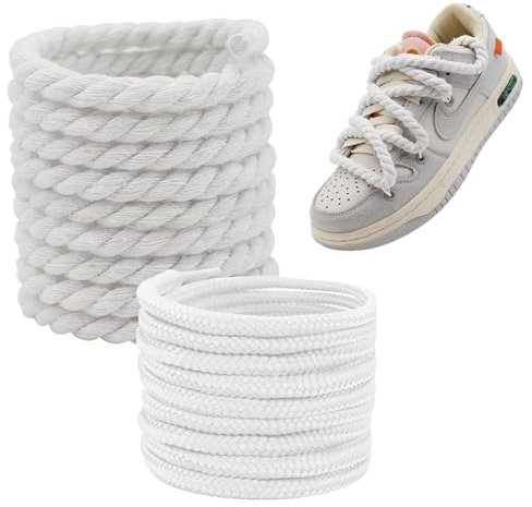 Belvanr Lacci Scarpe Rotondi,120 * 0.4cm Lacci da per Sneakers,lacci Spessi