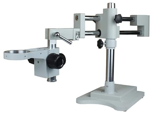 Universal Double Boom Binocular Trinocular Stereo Zoom Microscope Stand 76mm Focusing Holder Bracket For PCB Industry Lab