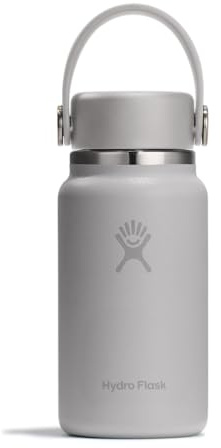 Hydro Flask Micro Bottle - Insulated Mini Leak Proof Flask for Purse or Pocket in 6.7 Oz Birch Gray