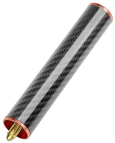Naissgo 15,2 cm Kohlefaser-Pool-Queue-Verlängerung – Leichte Billard- und Snooker-Queue-Verlängerung mit tragbarem Aufbewahrungsdesign für zusätzliche Reichweite
