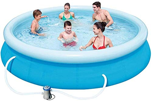 Thickened Swimming Pool for Kids and Adults - Outdoor Paddling Pool for 5-7 People, No Installation Required, Affordable Package with Filter Pump