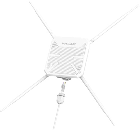 WAVLINK AC1200 Outdoor Access Point,Dual Band Outdoor Wireless Access Point(5GHz 867Mbps+2.4G 300Mbps) 4x7dBi Antennas, IP67 Weatherproof, Active/Passive PoE, 1000Mbps WAN/LAN