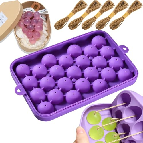 Kit de fabricación de jabón de silicona, moldes de jabón de uva, exquisito molde para hacer jabón hecho a mano, regalo (sin jabones)