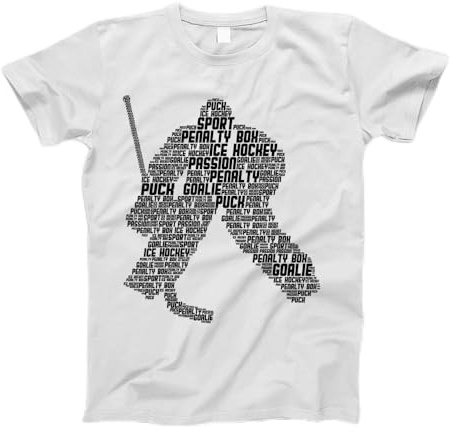 Ishockey, målvaktshockey ungdom män barn pojkar träningskläder skjortor casual sport toppar andningsbar t-shirt för arbete löpning lounge, T-shirts för män 906, M