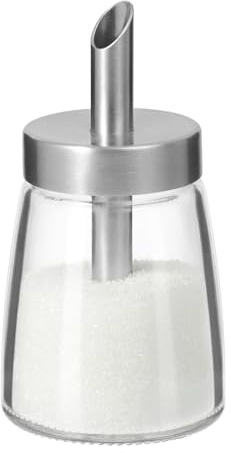 vzaahu Sugar Dispenser 140ml 4.7oz | Glass Bottle,Lid Non-Sharp Pour Spout,Kitchen Container