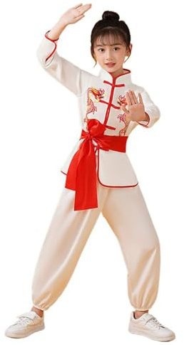 Ropa de Kung Fu para niños, Uniforme Tradicional de Tai Chi para niños y niñas, Traje de Tanga de Manga Larga de Artes Marciales Chinas Wing Chun