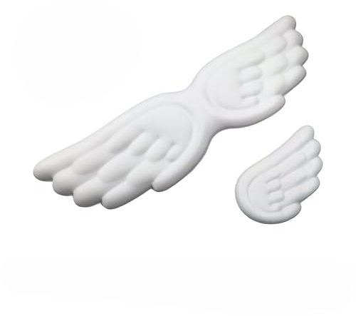 2 Stück Handgelenkauflage & Handgelenkstütze für Tastatur Handgelenkauflage und Maus,Angel Wing Wrist Rest Engelsflügel, ergonomische Handballenauflage Angel Wings,Tastatur- und Maus-Handgelenkauflage