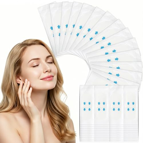 BZURTER 240 Pezzi Face Lifting Tape Invisibile – Nastro Lifting Viso Anti Rughe & Effetto V-Line – Lifting Viso Senza Chirurgia, Resistente all’Acqua – Ideale per Trucco e Uso Quotidiano