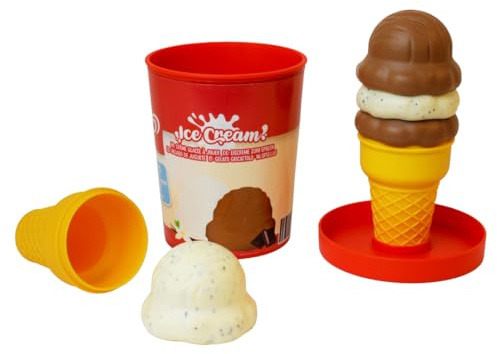 Casdon Walls Ice Cream Tub Toy, Vanilla & Chocolate, Ages 2+ | Scoop and serve Vanilla & Chocolate play ice cream for imaginative role play. Includes tubs, scoops and cones.