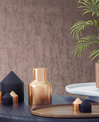 Superfresco Easy Rose Gold Molten Textured Metallic Wallpaper | Paste The Wall | Rose Gold Texture | Eco-Friendly