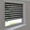 Doppelrollo 150 x 160 cm anthrazit Klemmfix ohne Bohren Vario Seitenzug Duorollo