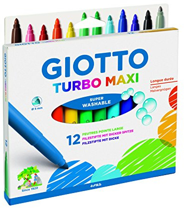 Filzstift Giotto Turbo Maxi 12er Set im Kartonetui