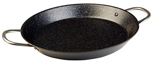 WECOOK! Ecochef Titanio Padella per Paella a Induzione, 46cm, 12 Porzioni, Antiaderente QUANTANIUM Ecologico senza PFOA, Alluminio Pressato, 3mm di Spessore, Vitroceramica, Gas, Lavastoviglie
