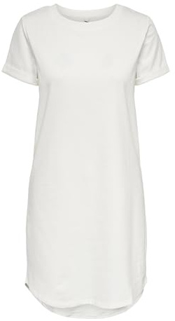 JDY Damen JDYivy Life S/S Dress Jrs Noos Kleid, Cloud Dancer,L