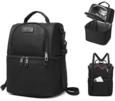 Kono Bolsa de almuerzo isotérmica para hombre, mujer, adulto, niño, 10 L, bolsa isotérmica impermeable para trabajo, escuela, camping, viajes