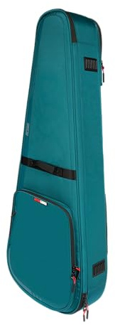 Gator G-ICONDREAD-BLU ICON Series Gigbag für Dreadnought-Gitarren – Premium Tasche in Blau, wasserabweisend, gepolstert, halbstarr für Musiker & Tour-Einsatz