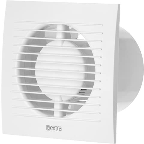 Steinberg14 Bianco Ø 100mm Ventola di Scarico, Ventilatore, Aspiratore Aria e Umidità per la Ventilazione Bagno, WC e Cucina