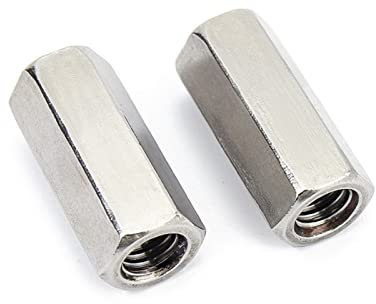 Verbindungsmutter, Sechskantmutter, Verbindungsmutter M2m2,5m3m4 m5 m6 Lange Mutter aus Edelstahl 304, Sechskantständer, Parseman-Panel, Sechskant, Computer-Motherboard, Abstandsbolzen, Schaft mit Gew