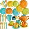 AOLEVA Set da Tè Giocattoli da Cucina per Bambini, Accessori Cucina Bambini, Set Cucina Gioco di Ruolo Regalo per Ragazzi Ragazze 3 4 5 Anni