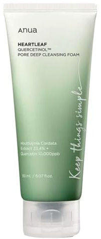 Anua heart leaf quercetinol pore deep cleansing foam 150ml