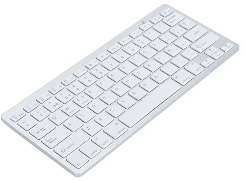 Teclado Inalámbrico Español, Teclado Compacto, Diseño Ergonómico y Portátil Liviano, Material ABS para Computadora Portátil, Computadora,