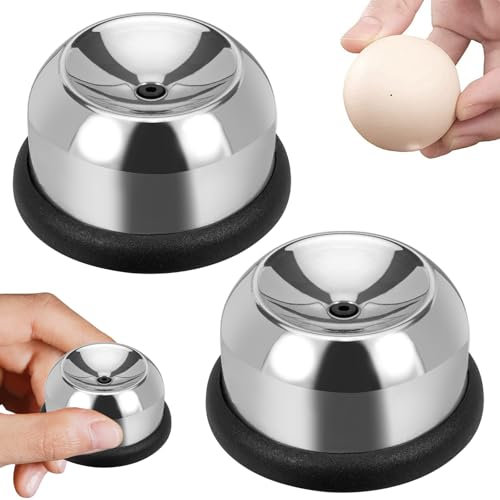 Frullino per Uova in Acciaio Inossidabile - 2 Pacchi, Punch e Separatore Semiautomatico per Utensili da Cucina