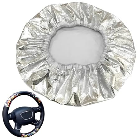 Protection Thermique De Volant, Protection Solaire Volant Housse, Housse De Volant été, Voiture Pare Soleil pour Volant, Universelle Couverture Protection Solaire De Volant Protection 50 x 50 cm