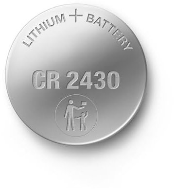 Pila de botón de 3 V CR2430, Pack de 5 Unidades, Ideal para Dispositivos electrónicos y Controles remotos.