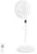 MYCARBON Pedestal Fan 23W Ultra-Energy Saving DC Standing Fan Quiet for Bedroom/Office, 12 Speeds with Remote, Adjustable Height Floor Desk fan, 3D Oscillation, 12h Timer, 2200 m³/ H Turbo Wind