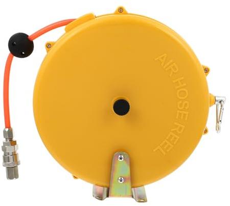 Uonlytech Avvolgitubo Pneumatico Automatico per Compressore D'aria Struttura Compatta e Resistenza a Temperature Estreme per Officine e Uso Domestico