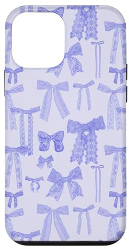 Fiocchi lilla vintage, pizzo viola chiaro, pizzo estetico Custodia per iPhone 12 mini