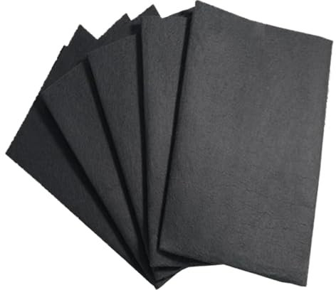 CYXZMYA Lot de 5 chiffons de nettoyage - Noir - 20 x 30 cm - Réutilisables - Chiffon de nettoyage en microfibre - Pour fenêtres, verre, voitures, cuisines, salles de bain