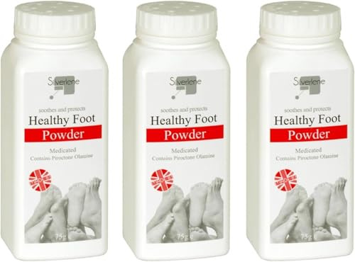 MIXEL Athletes Healthy Foot Powder, Advanced Soothing, Effective Treatment for Cracked Heels, Immediate Itch Relief, Skin Calming, Sweat & Odour Control, Antifungal Properties (3 PCS)
