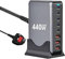 USB C Charger Hub 440W,GaN III 8 Port USB-C Charging Station Hub with 5 USBC and 3 USB A Port,Support Max PD100W Compatible with MacBook Pro,Steam Deck,iPhone 16/15/14 iPad Series,Samsung