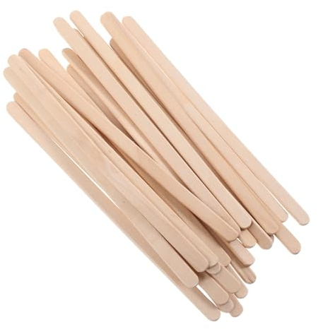 OATIPHO 100stücke Holzspatel Für Haarwachs Anwendung Abgerundete Kante Für Sichere Haarentfernung Als Wachsanwender Und Augenbrauenformwerkzeug Aus Robustem Holzmaterial