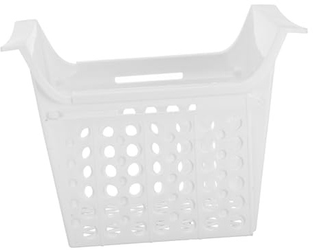 Homoyoyo Cesta Congelador Ajustable Orificios de Drenaje Organizador Expandible para Arcón y Refrigerador Diseño Moderno para Almacenamiento de Alimentos