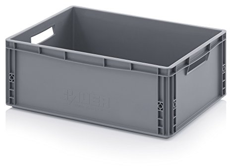 Solent Plastics Auer Packaging EG 64/22 Euro Container Solid Stacking 60 x 40 x 22cm
