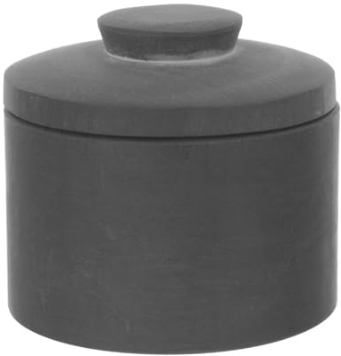 NULYLU 1 set bläckhorn för kalligrafi - täckt stenbläcklåda - mini kinesisk duan-bläcksten med lock för målningsövning och slipning 1,9x1,9x1,8