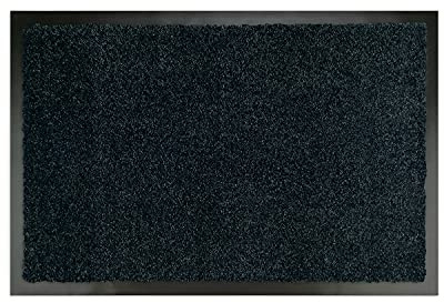 WohnDirect Zerbino Ingresso casa Nero 50x70 cm - Interno e Esterno, corridoio, tappeti Arredamento casa Moderno, Antiscivolo e Lavaggio, Tappeto Ingresso casa