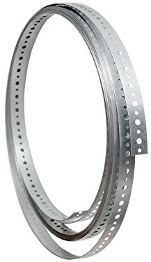 10 m Rispenband Windrispenband Flachverbinder 25 x 1,5 mm Verbinder Silber Verzinkt