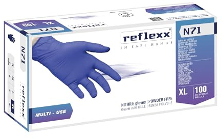Reflexx Reflexx N71 Guanti monouso Unisex - Adulto (Pacco da 100)