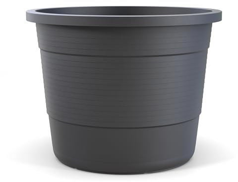 Plastard Pflanzkübel Terra 35 cm Durchmesser Blumentopf aus robusten witterungsbeständigen Kunststoff Blumenkübel mit Überlauföffnungen