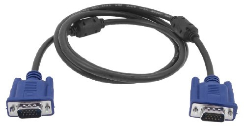 Ruilogod 1,4 metros de largo 15 pines VGA varón al cable masculino para la computadora LCD CRT