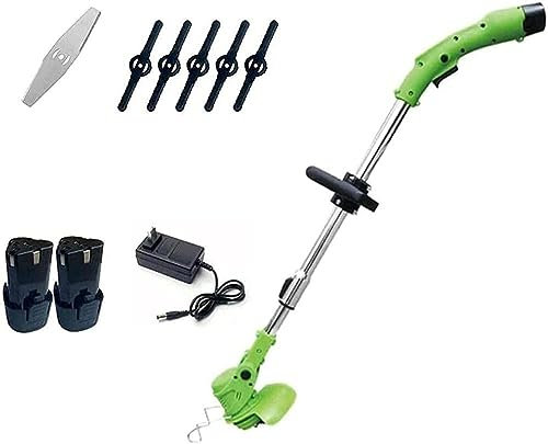 Tondeuse Manuelle Tondeuse à Gazon électrique Tondeuse à Gazon rétractable sans Fil Kit de Couteau d'élagage Outils de Jardin désherbeur