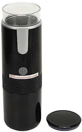Kleine Kaffeemaschine, Automatische Einzelportionskaffeemaschine, Kabellose Wiederaufladbare Handkaffeemaschine Vom Typ C mit 1200-mAh-Akku für Reisen und Camping