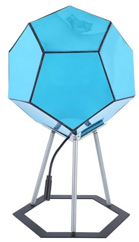Coole RGBW-LED-Tischlampe, Dodekaeder-Gaming-Licht mit Ständer, 7-Farben-3D-Nachtlampe für Partybar für Erwachsene, Fernbedienung