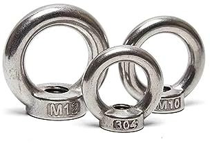 Expansionshülsen-Ankerschraubenbolzen, Hebe-Expansionsbolzenschraube aus Edelstahl 304 in Marinequalität mit Dreieck- und Kreisringhaken M18, Länge 100 mm-300 mm (Länge: 100 mm, Größe: M18 (1 Satz)) (